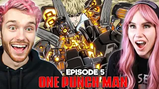 GENOS VS SAITAMA!! | One Punch Man S1E5 Reaction