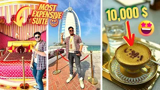 DRINKING 24 CARAT GOLD COFFEE INSIDE BURJ AL ARAB !!! 🔥💰🤑