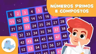 NÚMEROS PRIMOS E COMPOSTOS para crianças 🚀 O que são os números primos? 🪐 MATEMÁTICA para crianças