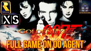 Goldeneye 007 N64 (Xbox) The Complete Playthrough on 00 Agent Difficulty (1080p/60fps)