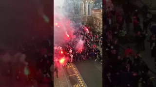 Ultras Standard Liège in Bruxelles - Belgian Cup Final 17/03/2018