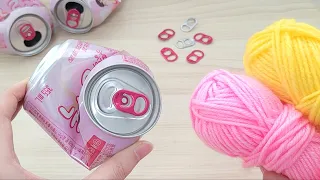 VERY USEFUL! You won't throw soda cans in the trash once you know this idea. DIY recycling crafts