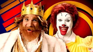 Ronald McDonald contre The Burger King. Epic Rap Battles of History