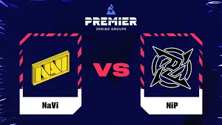 NaVi vs NiP | Map 3 Overpass | BLAST Premier Spring Groups 2023