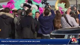 New Orleans welcomes French President Emmanuel Macron