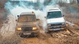 Как сгорел УАЗ | ПАТРИОТ против TOYOTA PRADO на бездорожье