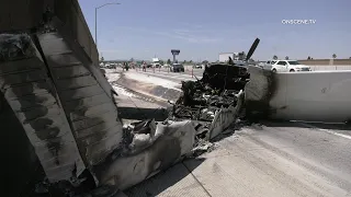 Airplane Crash Lands On The 91 Freeway | Corona