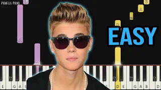 Justin Bieber - Ghost | EASY Piano Tutorial by Pianella Piano