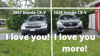 Real life Test Drive: 2007 Honda CR-V vs 2020 Honda CR-V ...  no contest!