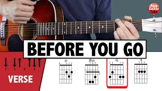 Lewis Capaldi - Before You Go // Easy Guitar Tutorial (EASY CHORDS) No Capo