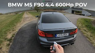New BMW M5 F90 4.4 600KM 2020 POV, Test Drive, Sound, Acceleration, Exterior and Interior Walkaround