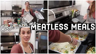 3 Simple MEATLESS MEALS Recipes! (DINNER IDEAS) Cook with me 💫