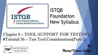 ISTQB Foundation Level| 6.1 Test Tool Consideration (Part-2) | Test Tools | ISTQB Tutorials | CTFL