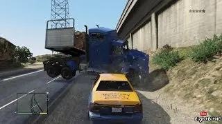 GTA 5 100 Tons Super Taxi Rampage #3 HD Grand Theft Auto 5