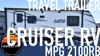 2021 Cruiser RV MPG 2100 RB SMALL LIGHTWEIGHT Travel Trailer with Slideout and KING SIZE BED!!!