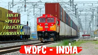 Powerful Diesel Locomotive WDG-4G with Double Stack Container Trains  ~ WDFC - INDIA