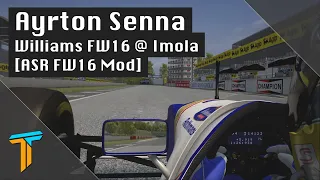 Assetto Corsa | 🇧🇷  Ayrton Senna 1994 Williams FW16 Onboard @ Imola 🇮🇹 !