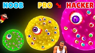 NOOB vs PRO vs HACKER in INSTA BLOB IO PLAYING with CHOP and SHINCHAN | AMAAN-T