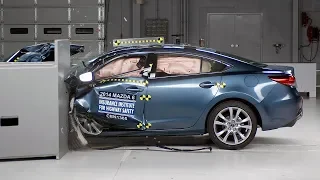 2014 Mazda 6 driver-side small overlap IIHS crash test