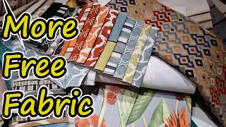 More free fabric once again. How to find free sample fabric to sew and sell