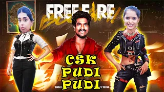 CSK pudi pudi meets free fire troll | csk pudi pudi troll | Free fire troll | Gaming lag