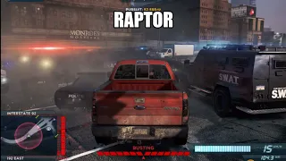 Ford F150 SVT Raptor pursuit - NFS Most Wanted 2012