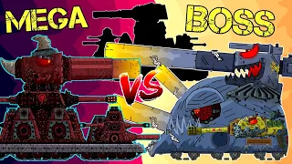 Mega Tank Boss Vs Hybrid Karl-44 - Cartoons about tanks