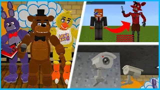 The BEST FNAF 1 addon for MCPE!!! // Working Cameras, Morphs, Showtime, and More!