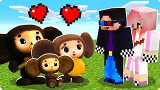 🥰МЫ НАШЛИ СЕМЬЮ ЧЕБУРАШЕК В МАЙНКРАФТ! ШЕДИ ЛЕСКА И НУБИК ТРОЛЛИНГ MINECRAFT