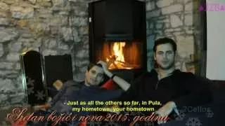 2CELLOS New Year's interview (2014) (ENG/ SUB)