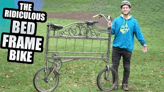 THE RIDICULOUS BED FRAME BIKE - URBAN MTB FREERIDE SKETCHINESS!