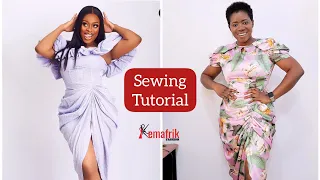 How to sew a trendy draped dress