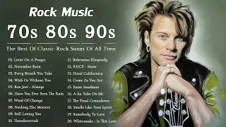 Bon Jovi, Pink Floyd, ACDC, Aerosmith, Queen 🎸 80s 90s Classic Rock Rock Songs - 80s 90s Rock Music