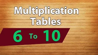 6 to 10 table  | 6 Se 10 Ka Table 6 se 10Ka Pahada | 678910 Table |Multiplication Table2to10 English
