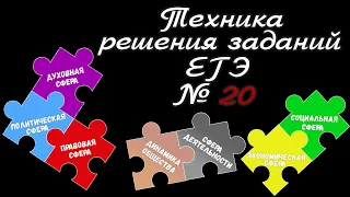 Задание 20 ЕГЭ 2024 обществознание | техника решения | Подготовка ЕГЭ Обществознание кратко |