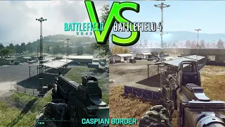 Caspian Border Direct Comparison Battlefield 4 VS Battlefield 2042