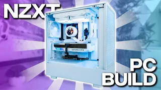 Building the Cleanest White Custom PC! - NZXT H5 Flow RGB PC Build