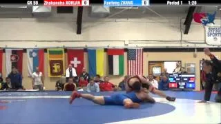 59 KG R16 - Zhakansha Korlan (KAZ) vs Jianfeng Zhang (CHN)