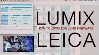 How to Upgrade Panasonic Lumix and Leica Lens Firmware on your GH5 G9 GH5s