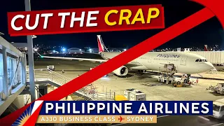 PHILIPPINE AIRLINES A330 BUSINESS CLASS 🇵🇭⇢🇦🇺【4K Trip Report Manila to Sydney】Unacceptable!