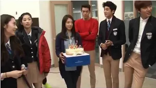 Lee Min Ho ♥ Park Shin Hye ♥ Kim WooBin happy birthday Kim Ji won love moment - BE IN LOVE  박신혜♥이민호