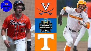 Virginia vs #3 Tennessee | College World Series Opening Round | 2021 College Baseball Highlights