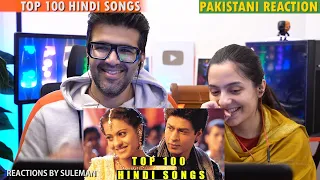 Pakistani Couple Reacts To Top 100 Hindi Songs | SRK | Akshay | Salman | Govinda | Aamir