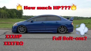 8THGEN HONDA CIVIC SI GETS DYNO'D AND WHATS THE BEST MODS FOR FULL BOLT ONS!!