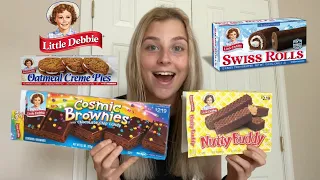 TRYING LITTLE DEBBIE SNACKS