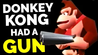 Remember when Donkey Kong had a REAL GUN?