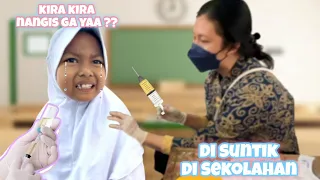 REVINA DI SUNTIK IMUNISASI DI SEKOLAH 😱 NANGIS GA YA ⁉️