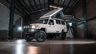 Toyota Landcruiser 78 Series Troop Carrier on Portal Axles & Alu-Cab Hercules Roof Conversion