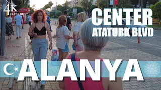 【4K】Alanya 2022 Сity center: Ataturk boulevard and Harbor
