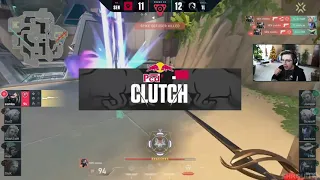 Shroud reacts to Zombs insane clutch | Sentinels VS Team Liquid